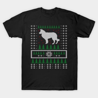 Border Collie Ugly Christmas Sweater Gift For Dog Lover T-Shirt